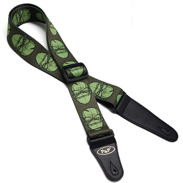 Electric acoustic guitar strap
